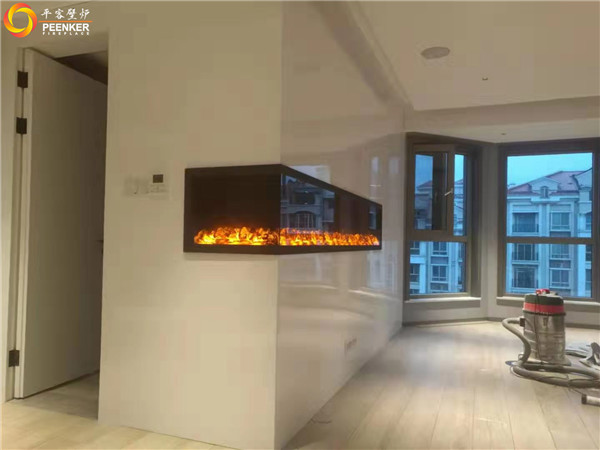 平客壁爐西安曲江六號轉角仿真電壁爐安裝案例.jpg