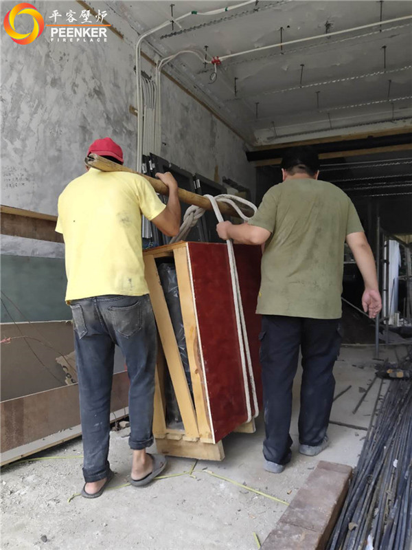 平客壁爐武漢狀元故里丹麥Aduro A15燃木壁爐安裝.jpg