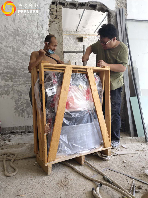 平客壁爐武漢狀元故里丹麥Aduro A15燃木壁爐安裝.jpg