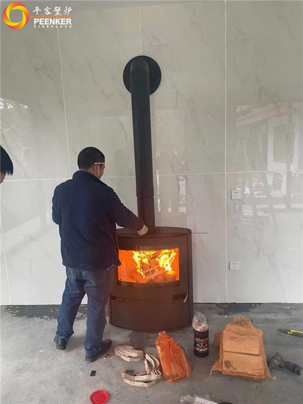 平客壁爐四川德陽廣漢茶室丹麥進口壁爐Aduro A15安裝.jpg