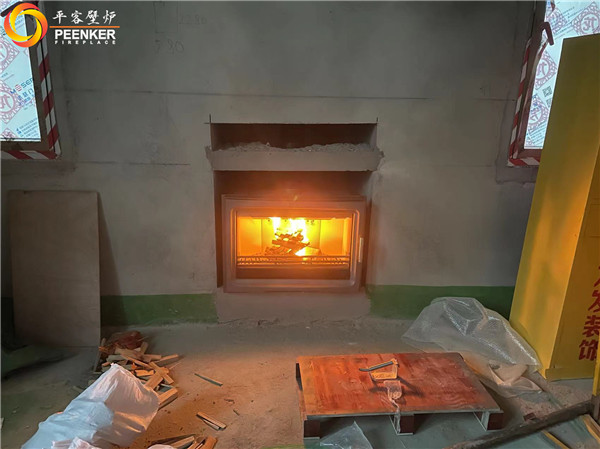 天津朗潤(rùn)園別墅英國(guó)fireline PV85i 壁爐安裝.jpg