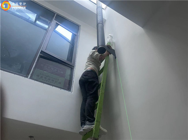 平客壁爐杭州蕭山碧桂園別墅丹麥火爐Aduro 15B安裝.jpg