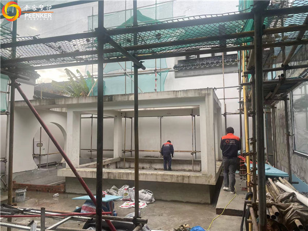 蘇州桃花源別墅丹麥嵌入壁爐Morso S80-90安裝.jpg