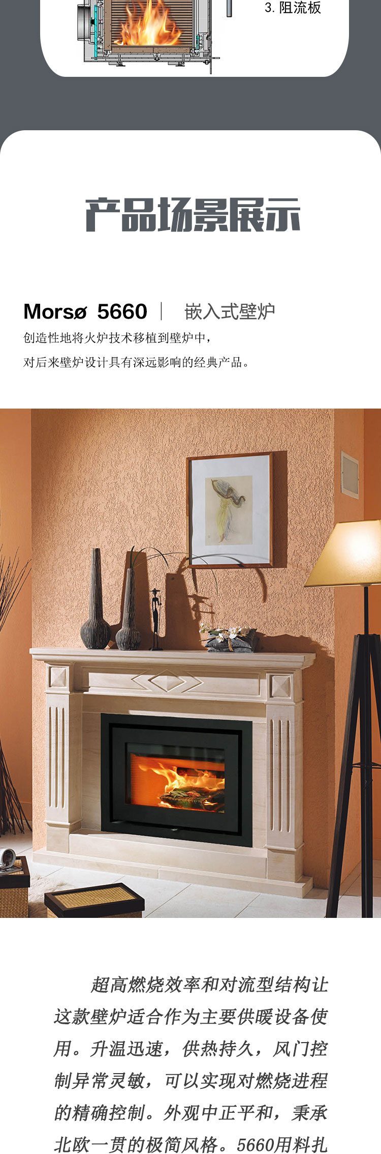 丹麥Morso 5660嵌入式鑄鐵壁爐.jpg