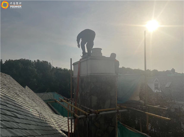 平客壁爐上海東郊花園別墅嵌入式壁爐法國TOTEM F901安裝.jpg