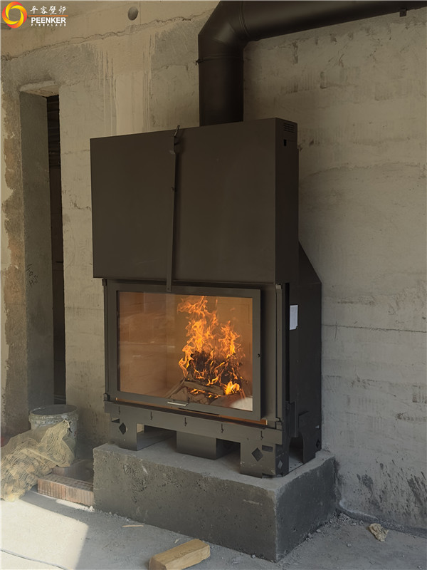 諸暨綠城玫瑰園別墅法國TOTEM F1100壁爐安裝.jpg