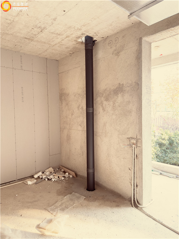 上海新虹橋小別墅丹麥Morso 5660對流型壁爐安裝.jpg