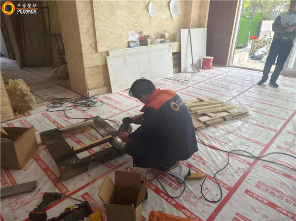 揚州錦苑北區別墅丹麥真火壁爐Morso 5660安裝.jpg