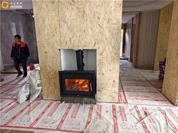 揚州錦苑北區別墅丹麥真火壁爐Morso 5660安裝.jpg