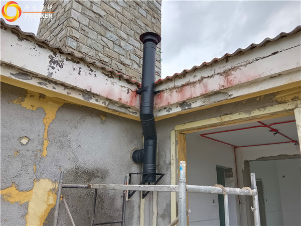 煙臺海陽別墅丹麥Morso 5660嵌入壁爐安裝.jpg