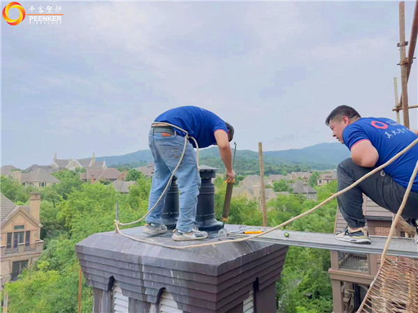 鎮江紫金7號別墅英國fireline PV85i壁爐安裝.jpg