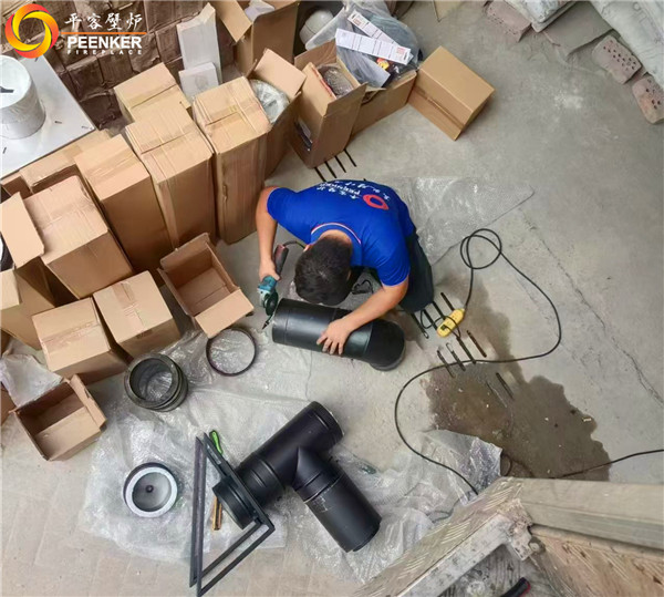 長沙爵世名邸別墅丹麥Morso 3640鑄鐵火爐安裝.jpg