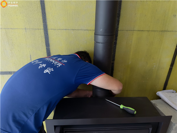 湖州蘭園丹麥Morso 5660嵌入壁爐安裝.jpg