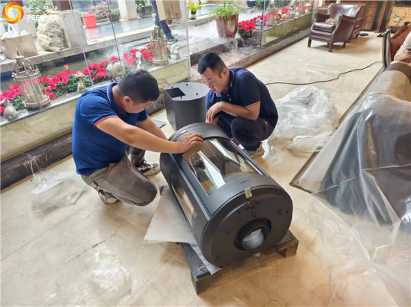 合肥高層頂樓丹麥Morso 7943鑄鐵火爐安裝.jpg