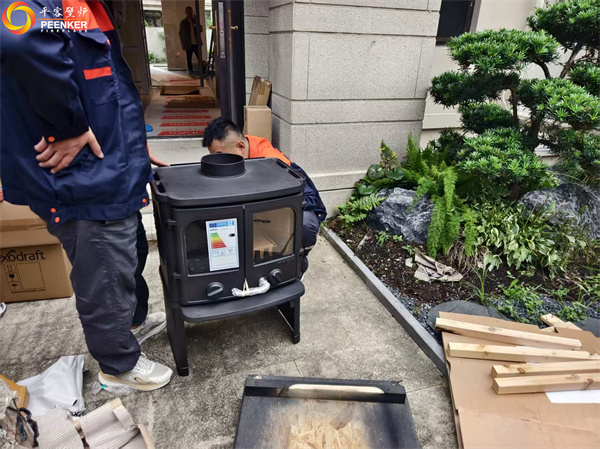 合肥別墅地下室丹麥Morso 2140壁爐安裝.jpg